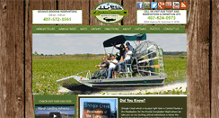 Desktop Screenshot of orlandoairboattours.com